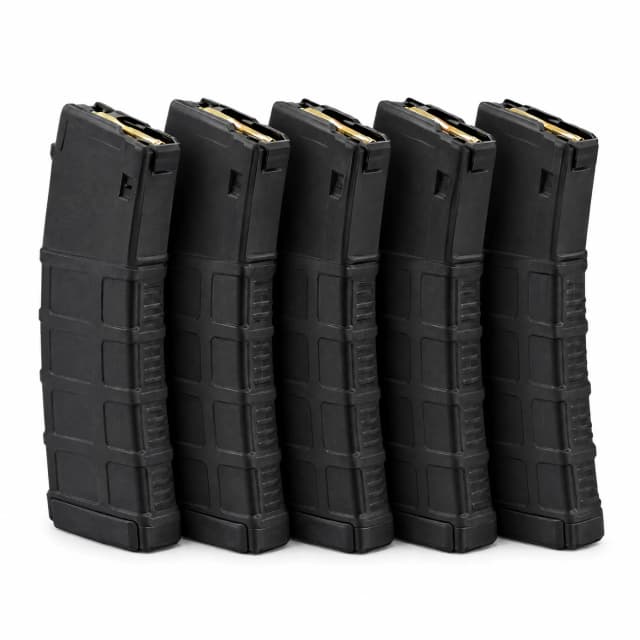 ProMag Standard 30rd Magazine for AR-15, 5.56, Black, 5-Pack