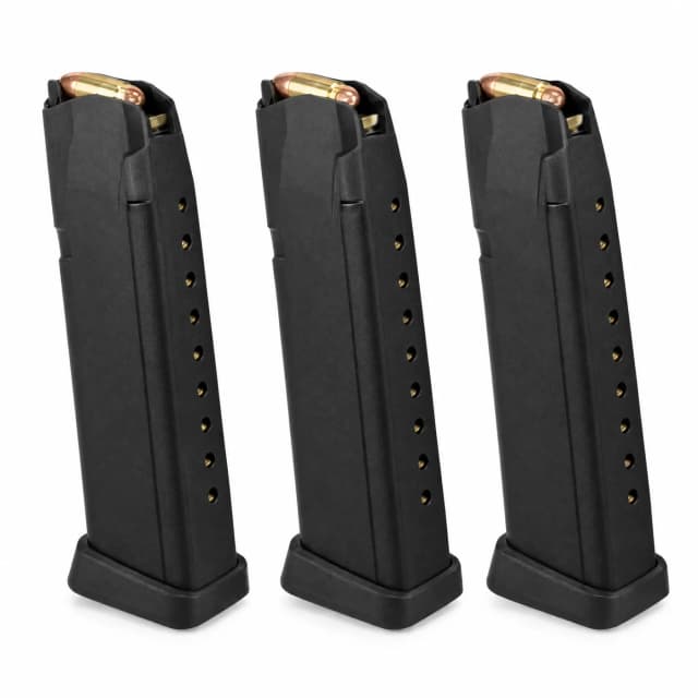 Glock OEM 10rd Magazine for Glock 21, .45, Black, 3-Pack