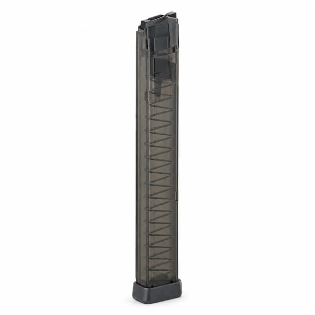 Elite Tactical Systems ETS 31rd Magazine for Glock 17, 9mm, Smoke, 2-Pack